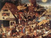 BRUEGHEL, Pieter the Younger Proverbs fd china oil painting artist